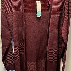 Lety & Me from Stitch fix, women's size M, Burgandy cardigan